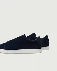 Low 1 Laceless | Navy Suede