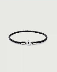 Gordon Leather Bracelet | Silver