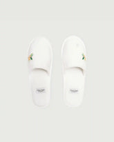 LA Capsule Terry Cloth Slippers | Alpine White