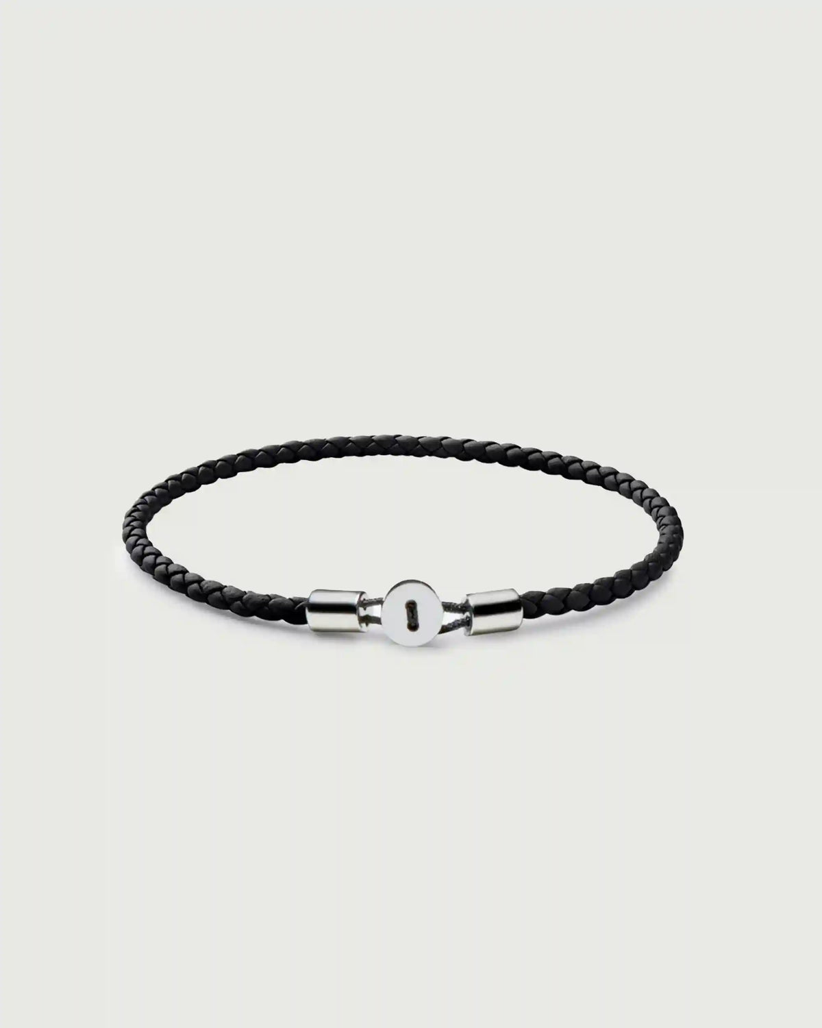 Gordon Leather Bracelet | Silver