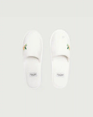 LA Capsule Terry Cloth Slippers | Alpine White